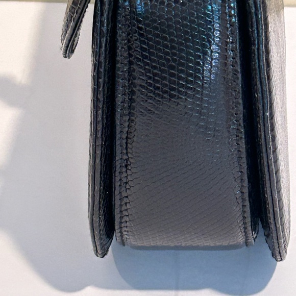 Rare Gucci Small Lizard Bamboo Top Handle Bag - Picture 5 of 13